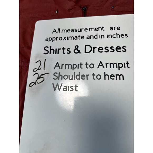 TORRID Women's 3/4 Roll Tab Sleeve Rust Brown Elastic Waist V Neck Blouse Sz 2X - Picture 8 of 8